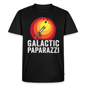 Photographie spatiale Télescope d’observation des étoiles Astronomie - T-shirt Premium bio Homme - noir - Devant - Nico (187cm)