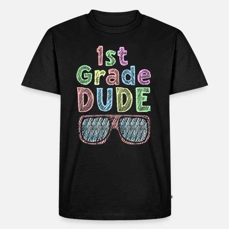 Kindergärtnerin Lustige Studentin 1. Abschluss - Männer Premium Bio T-Shirt - Schwarz