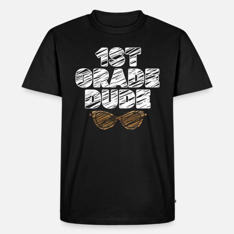 Kindergärtnerin Lustige Studentin 1. Abschluss - Männer Premium Bio T-Shirt - Schwarz
