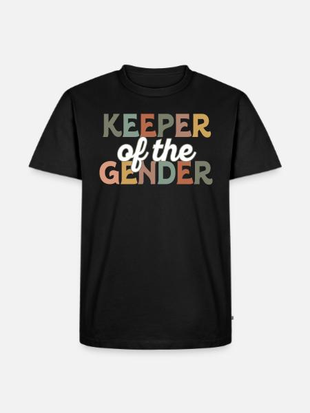 Keeper Of The Gender - Men's Premium Organic T-Shirt - black