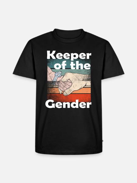 Keeper Of The Gender - Men's Premium Organic T-Shirt - black