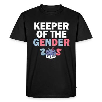 Keeper Of The Gender - Men's Premium Organic T-Shirt - black - Front - Nico (187cm)