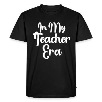 À l'époque de mon enseignement Enseignement - T-shirt Premium bio Homme - noir - Devant - Nico (187cm)