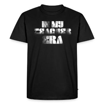 À l’ère de l’enseignement - T-shirt Premium bio Homme - noir - Devant - Nico (187cm)
