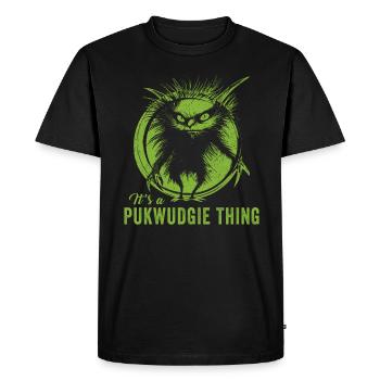 Pukwudgie Cryptide Mythes folkloriques - T-shirt Premium bio Homme - noir - Devant - Nico (187cm)