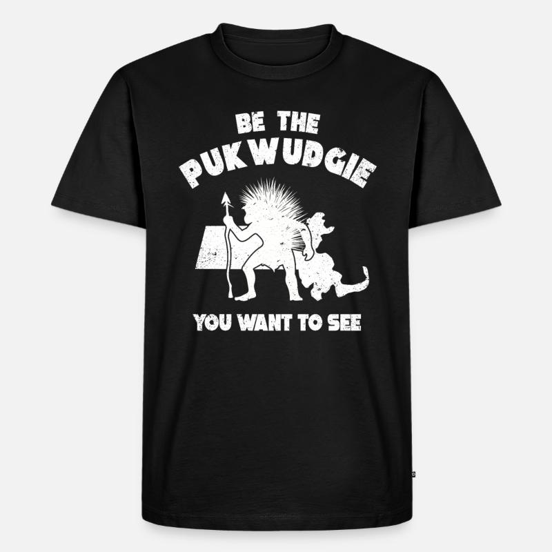 Pukwudgie Kryptide Folklore Mythen - Männer Premium Bio T-Shirt - Schwarz