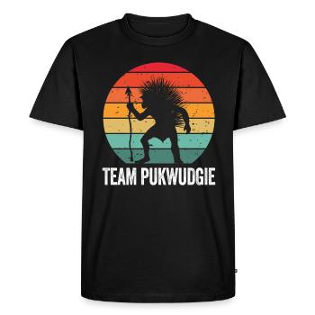 Pukwudgie Cryptide Mythes folkloriques - T-shirt Premium bio Homme - noir - Devant - Nico (187cm)
