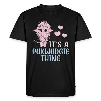 Pukwudgie Cryptide Mythes folkloriques - T-shirt Premium bio Homme - noir - Devant - Nico (187cm)