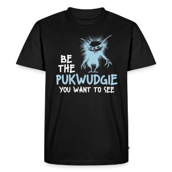 Pukwudgie Cryptide Mythes folkloriques - T-shirt Premium bio Homme - noir - Devant - Nico (187cm)