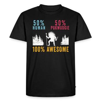 Pukwudgie Cryptide Mythes folkloriques - T-shirt Premium bio Homme - noir - Devant - Nico (187cm)