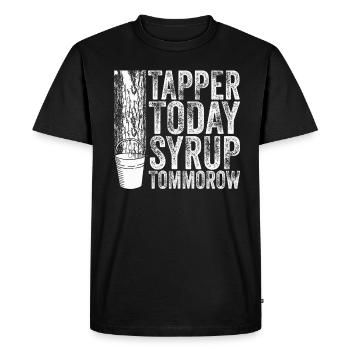 Maple Tree Essence Men Women Funny - Men's Premium Organic T-Shirt - black - Front - Nico (187cm)