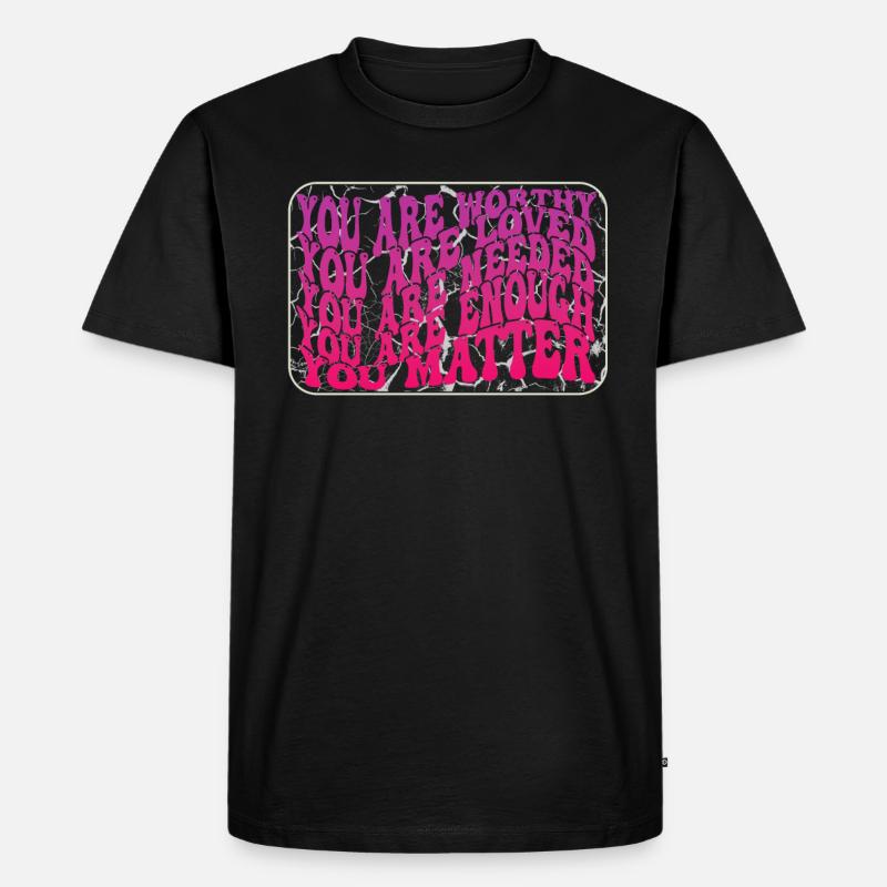 Depression und bipolares Bewusstsein: - Männer Premium Bio T-Shirt - Schwarz