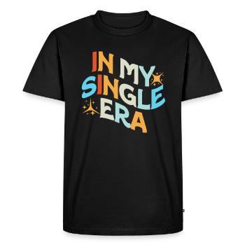 Humour drôle d’amour célibataire : le parfait - T-shirt Premium bio Homme - noir - Devant - Nico (187cm)