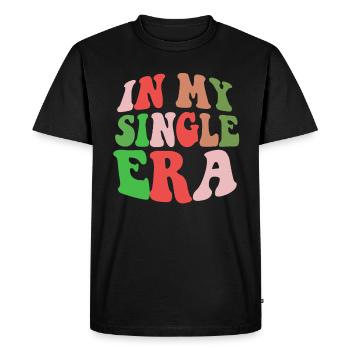 Humour drôle d’amour célibataire : le parfait - T-shirt Premium bio Homme - noir - Devant - Nico (187cm)