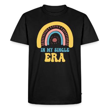 Humour drôle d’amour célibataire : le parfait - T-shirt Premium bio Homme - noir - Devant - Nico (187cm)