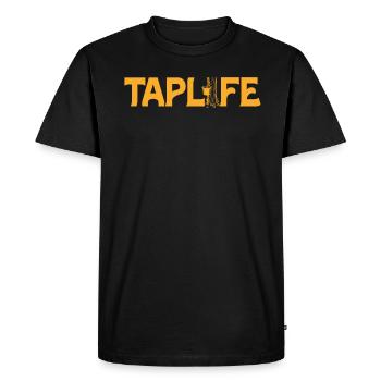 Sirop d’érable Tapper Hommes Femmes Automne - T-shirt Premium bio Homme - noir - Devant - Nico (187cm)