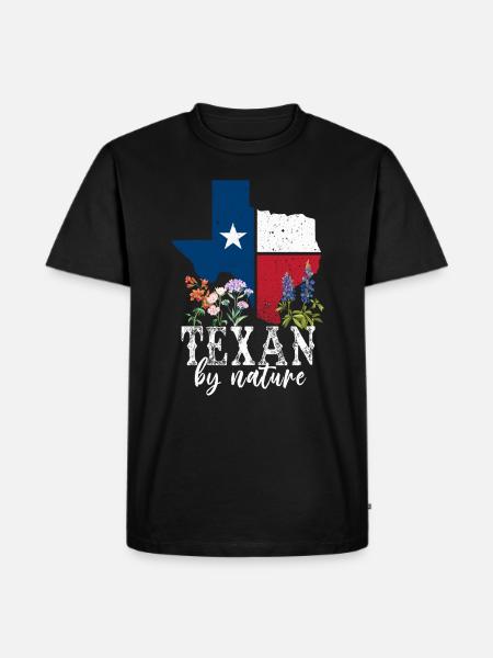 Wildflower Fields Wildflowers Bluebonnet - Men's Premium Organic T-Shirt - black