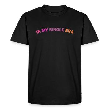 Humour drôle d’amour célibataire : le parfait - T-shirt Premium bio Homme - noir - Devant - Nico (187cm)