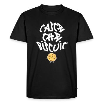 Goûtez le biscuit goûtez la bonté - T-shirt Premium bio Homme - noir - Devant - Nico (187cm)