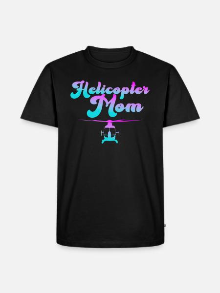 Helikopter Eltern Lustige Helikoptermutter - Männer Premium Bio T-Shirt - Schwarz
