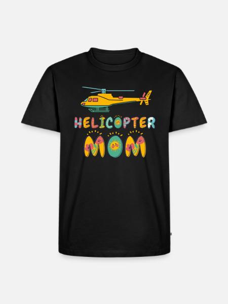 Helikopter Eltern Lustige Helikoptermutter - Männer Premium Bio T-Shirt - Schwarz