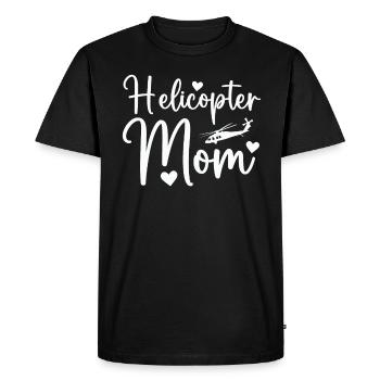 Hélicoptère Parents Drôle Hélicoptère Maman - T-shirt Premium bio Homme - noir - Devant - Nico (187cm)