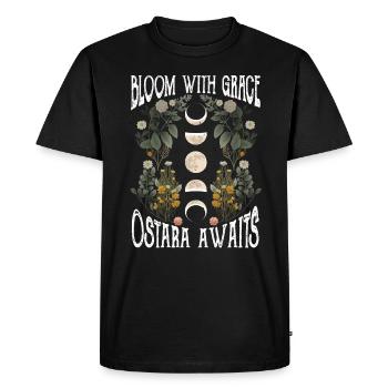 Ostara Witch Moon Eostre Spring Eastern - Men's Premium Organic T-Shirt - black - Front - Nico (187cm)