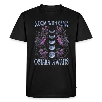 Ostara Witch Moon Eostre Spring Eastern - Men's Premium Organic T-Shirt - black - Front - Nico (187cm)