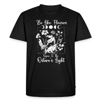 Ostara Witch Moon Eostre Printemps Oriental - T-shirt Premium bio Homme - noir - Devant - Nico (187cm)