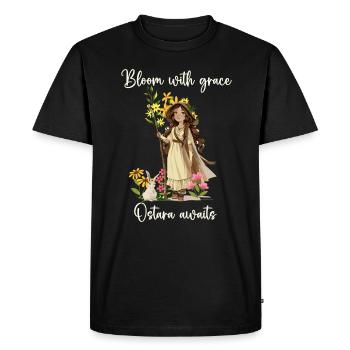 Ostara Witch Moon Eostre Printemps Oriental - T-shirt Premium bio Homme - noir - Devant - Nico (187cm)