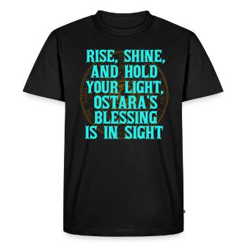 Ostara Witch Moon Eostre Spring Eastern - Men's Premium Organic T-Shirt - black - Front - Nico (187cm)