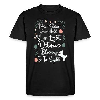 Ostara Witch Moon Eostre Spring Eastern - Men's Premium Organic T-Shirt - black - Front - Nico (187cm)