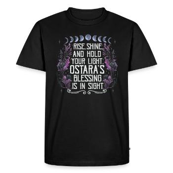 Ostara Witch Moon Eostre Spring Eastern - Men's Premium Organic T-Shirt - black - Front - Nico (187cm)