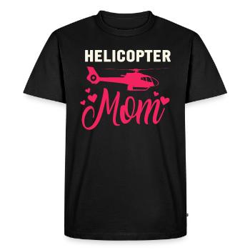 Hélicoptère Parents Drôle Hélicoptère Maman - T-shirt Premium bio Homme - noir - Devant - Nico (187cm)