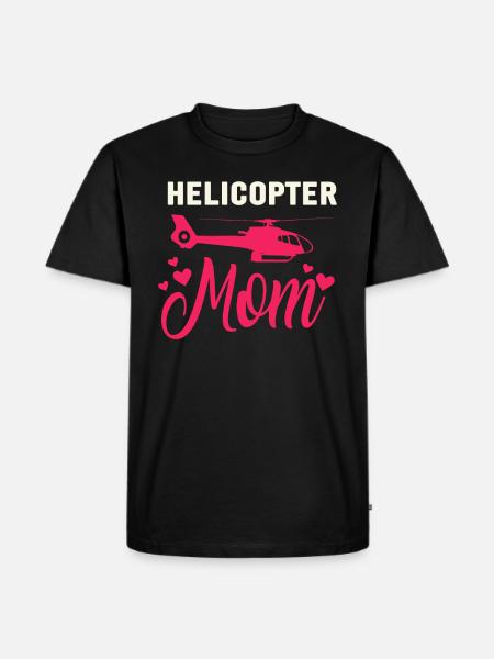 Helikopter Eltern Lustige Helikoptermutter - Männer Premium Bio T-Shirt - Schwarz