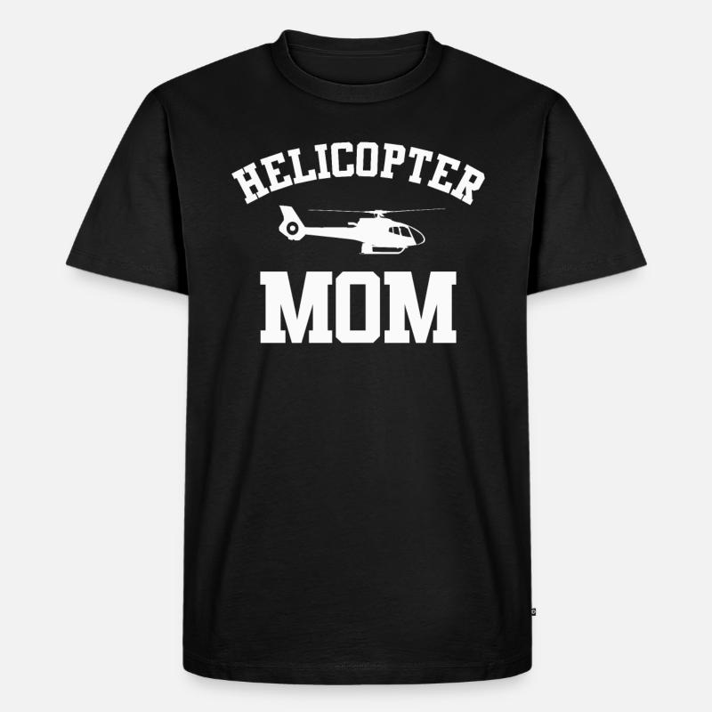 Helikopter Eltern Lustige Helikoptermutter - Männer Premium Bio T-Shirt - Schwarz