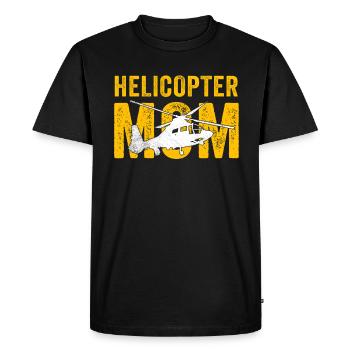 Hélicoptère Parents Drôle Hélicoptère Maman - T-shirt Premium bio Homme - noir - Devant - Nico (187cm)