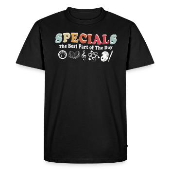 Specials The Best Part Of The Day - Men's Premium Organic T-Shirt - black - Front - Nico (187cm)