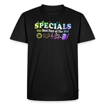 Specials The Best Part Of The Day - Men's Premium Organic T-Shirt - black - Front - Nico (187cm)
