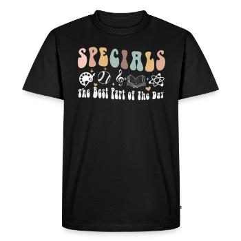 Specials The Best Part Of The Day - Men's Premium Organic T-Shirt - black - Front - Nico (187cm)