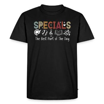 Specials The Best Part Of The Day - Men's Premium Organic T-Shirt - black - Front - Nico (187cm)