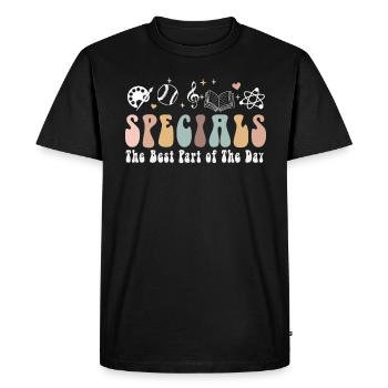 Specials The Best Part Of The Day - Men's Premium Organic T-Shirt - black - Front - Nico (187cm)