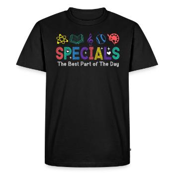 Specials The Best Part Of The Day - Men's Premium Organic T-Shirt - black - Front - Nico (187cm)