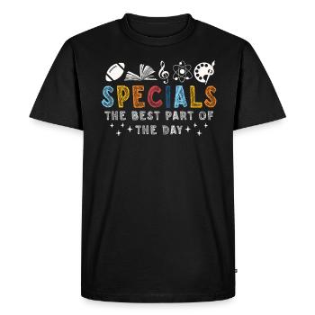 Specials The Best Part Of The Day - Men's Premium Organic T-Shirt - black - Front - Nico (187cm)