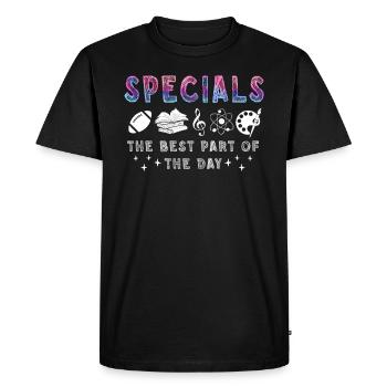 Specials The Best Part Of The Day - Men's Premium Organic T-Shirt - black - Front - Nico (187cm)