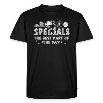 Specials The Best Part Of The Day - Men's Premium Organic T-Shirt - black - Front - Nico (187cm)
