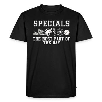 Specials The Best Part Of The Day - Men's Premium Organic T-Shirt - black - Front - Nico (187cm)