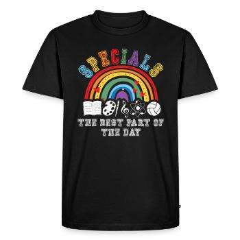 Specials The Best Part Of The Day - Men's Premium Organic T-Shirt - black - Front - Nico (187cm)