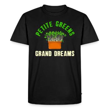 Urban Gardener Men Women Microgreens - Men's Premium Organic T-Shirt - black - Front - Nico (187cm)