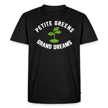 Jardinier Urbain Hommes Femmes Microgreens - T-shirt Premium bio Homme - noir - Devant - Nico (187cm)